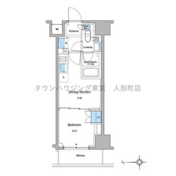 ルフォンプログレ門前仲町マークスの物件間取画像